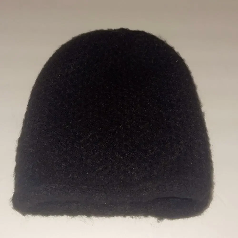 Free People Dreamland Knit Beanie Black One Size Fits Most